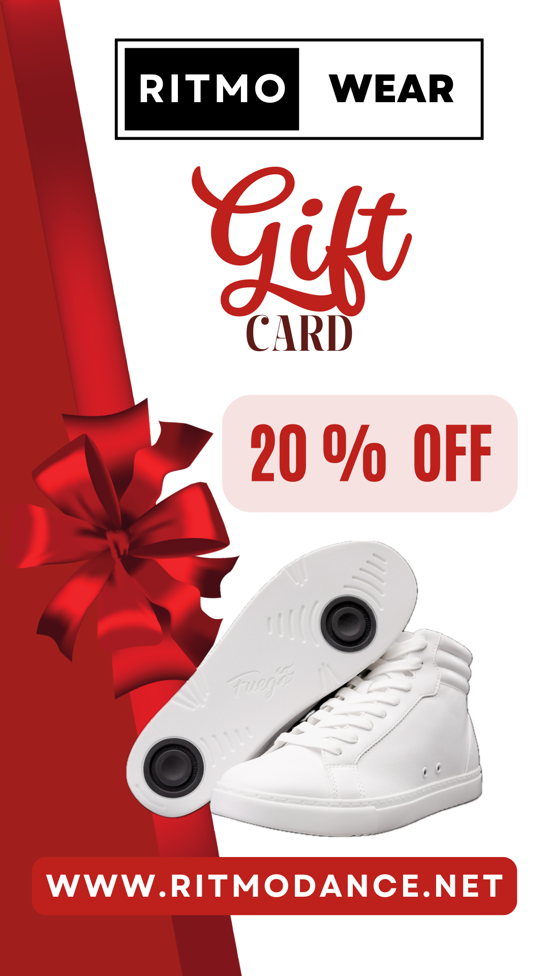 AAA Gift Card Ritmo Dance Wear 20% OFF